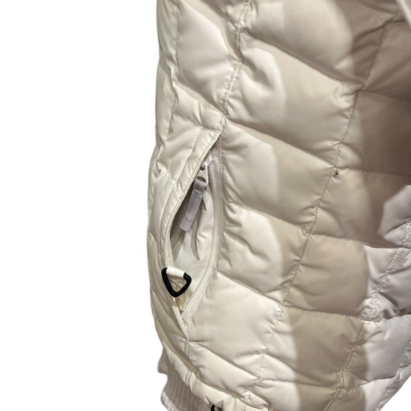 COLUMBIA Womens White Down Vest Size Small Zip Up 2 Pockets Quilted - Picture 7 of 12